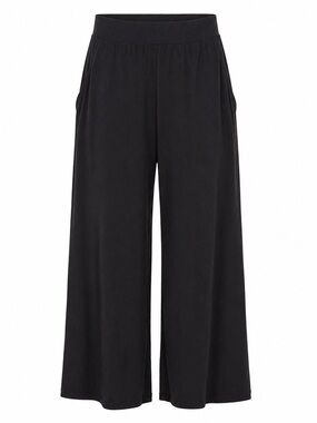 Papillon Bamboo Knit Black Culotte Pants XS NWT